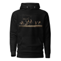 Alto del Perdón Hebrews 12:1 Camino de Santiago faith hoodie in Black — pilgrim gift