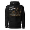 Ultreia et Suseia Psalm 84:5 Camino de Santiago pilgrim arrival hoodie in Black — faith gift