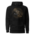 Traditional Pilgrim Matthew 22:14 Camino de Santiago faith hoodie in Black — pilgrim gift