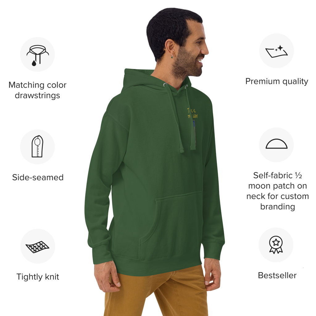 El Camino Milestone This is the Way Camino de Santiago hoodie — pilgrim gift