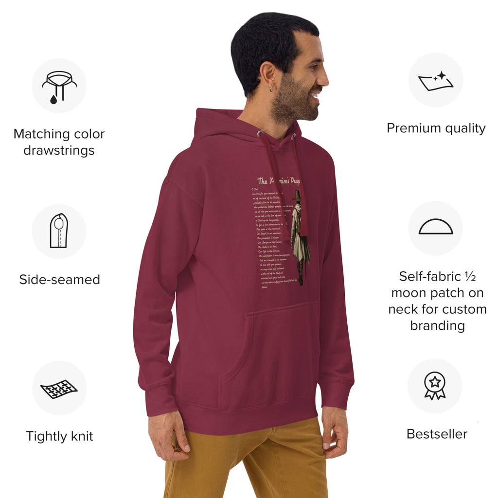 The Pilgrim's Prayer Camino de Santiago faith hoodie — pilgrim gif